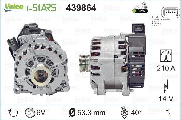 Valeo 439864 - Alternator, starter parts5.com