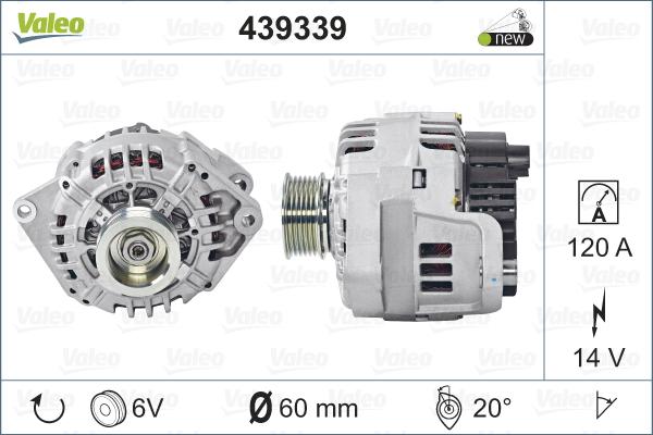 Valeo 439339 - Alternator www.parts5.com