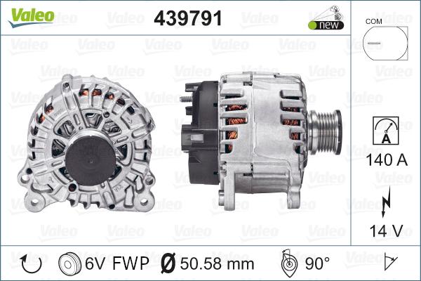 Valeo 439791 - Alternador www.parts5.com