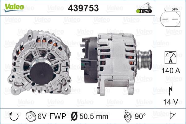 Valeo 439753 - Alternator www.parts5.com