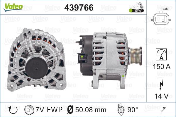 Valeo 439766 - Generátor www.parts5.com