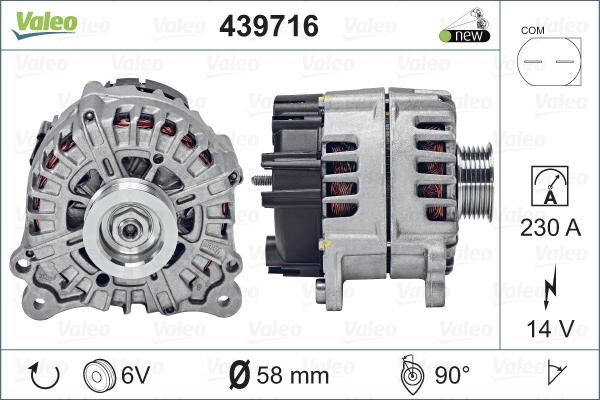 Valeo 439716 - Alternador www.parts5.com