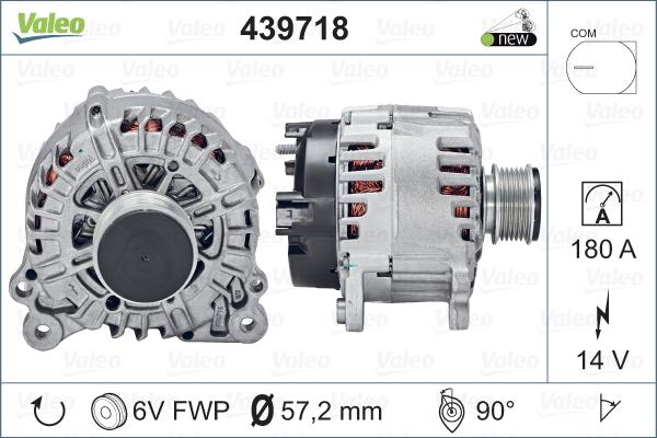 Valeo 439718 - Alternator parts5.com