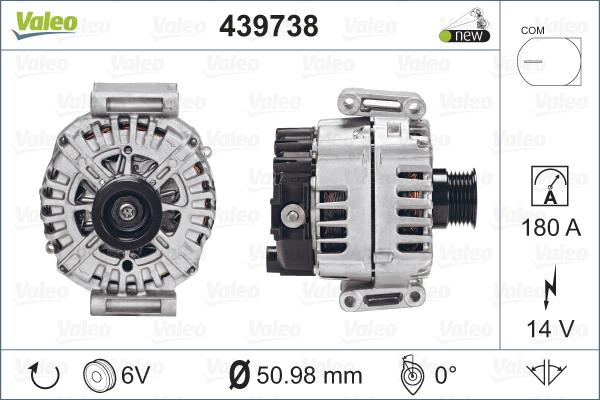 Valeo 439738 - Alternator www.parts5.com