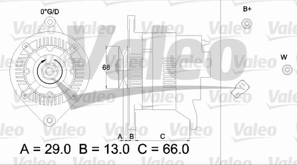 Valeo 436524 - Генератор www.parts5.com