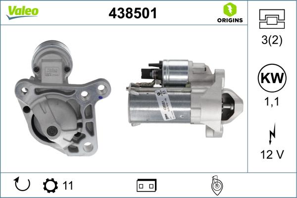 Valeo 438501 - Önindító www.parts5.com