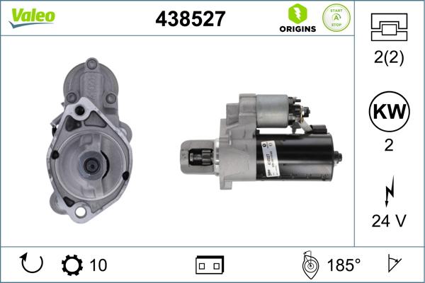 Valeo 438527 - Rozrusznik www.parts5.com