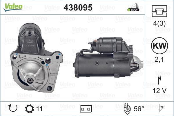 Valeo 438095 - Starter www.parts5.com