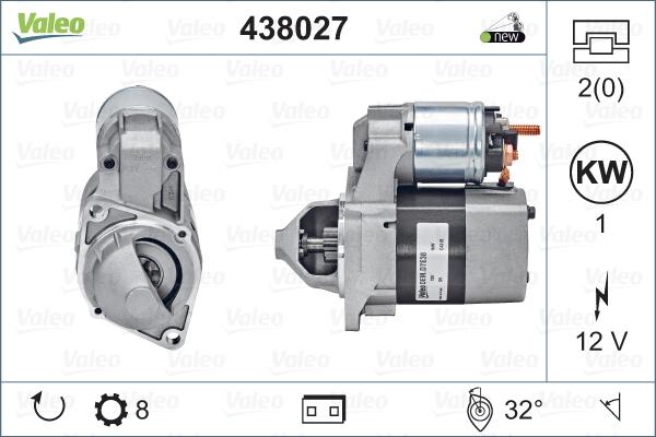 Valeo 438027 - Стартер www.parts5.com