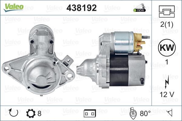 Valeo 438192 - Стартер www.parts5.com