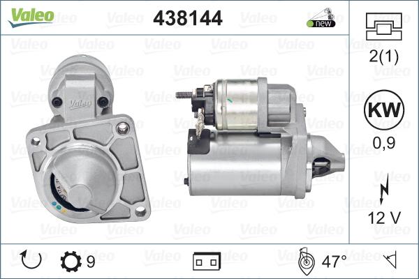 Valeo 438144 - Starter parts5.com