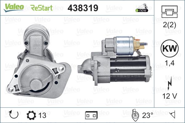 Valeo 438319 - Startér www.parts5.com