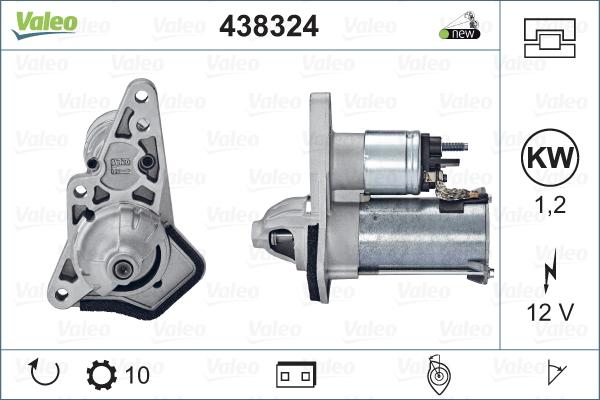 Valeo 438324 - Стартер www.parts5.com