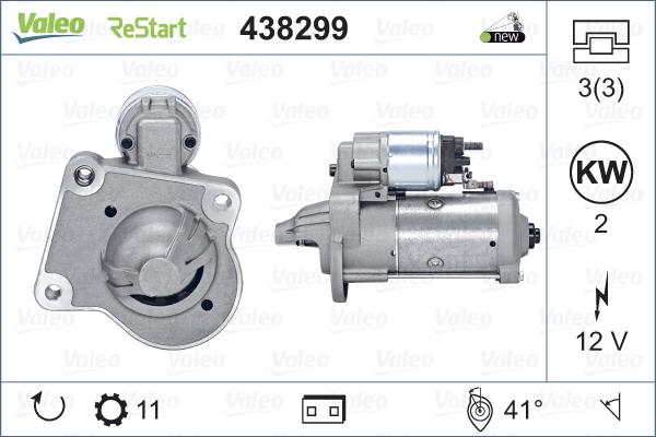 Valeo 438299 - Starter www.parts5.com