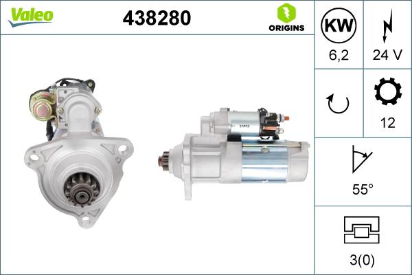 Valeo 438280 - Стартер www.parts5.com