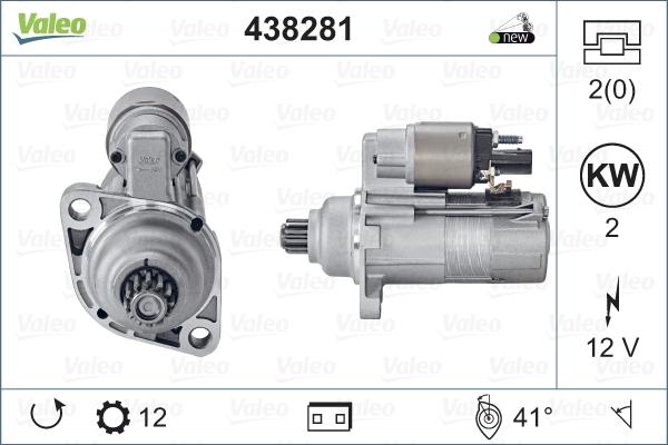 Valeo 438281 - Starter www.parts5.com