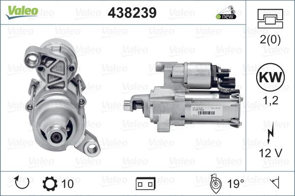 Valeo 438239 - Starter parts5.com