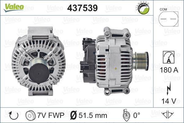 Valeo 437539 - Alternator www.parts5.com