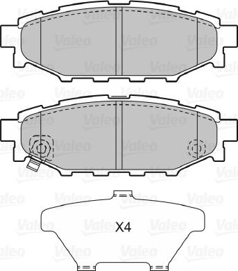 Valeo 598929 - Brake Pad Set, disc brake www.parts5.com