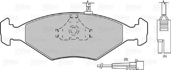 Valeo 598423 - Set placute frana,frana disc www.parts5.com