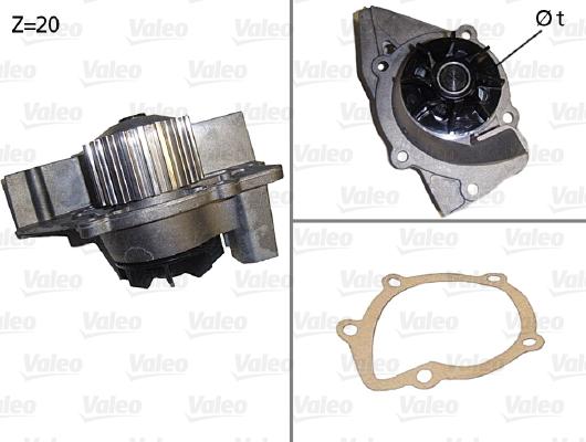 Valeo 506531 - Pompa apa www.parts5.com