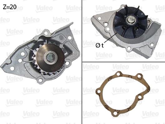 Valeo 506574 - Pompa apa www.parts5.com