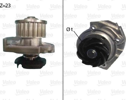 Valeo 506686 - Water Pump parts5.com