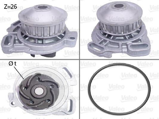 Valeo 506190 - Pompa apa www.parts5.com