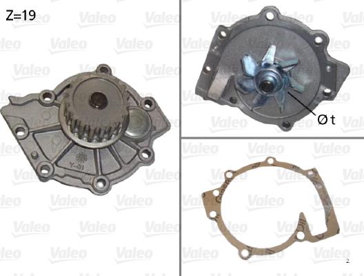 Valeo 506854 - Vízszivattyú www.parts5.com