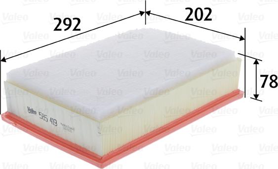 Valeo 585419 - Filter za vazduh www.parts5.com