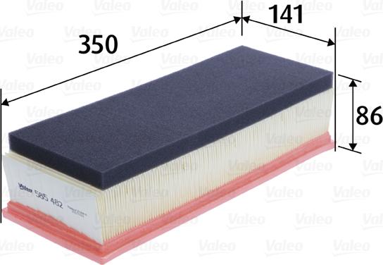 Valeo 585482 - Air Filter www.parts5.com