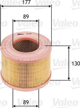 Valeo 585605 - Воздушный фильтр www.parts5.com