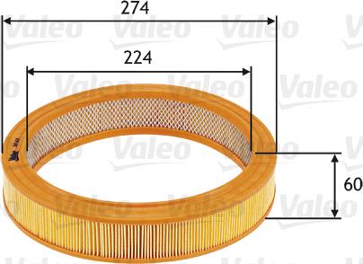 Valeo 585619 - Filter za vazduh www.parts5.com