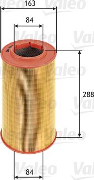 Valeo 585614 - Filtro de aire parts5.com