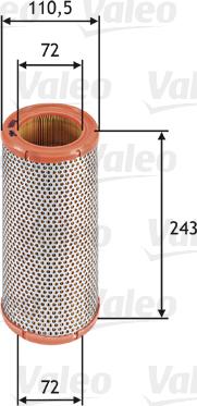 Valeo 585612 - Filter za vazduh www.parts5.com