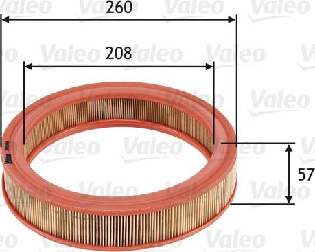 Valeo 585686 - Air Filter www.parts5.com