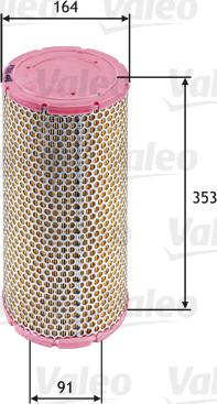 Valeo 585624 - Zracni filter www.parts5.com