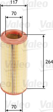 Valeo 585626 - Воздушный фильтр www.parts5.com