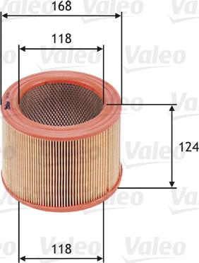 Valeo 585621 - Filtr powietrza www.parts5.com