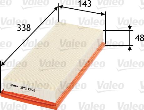 Valeo 585050 - Air Filter parts5.com