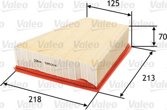 Valeo 585004 - Air Filter www.parts5.com