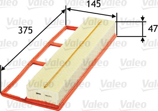 Valeo 585075 - Légszűrő www.parts5.com