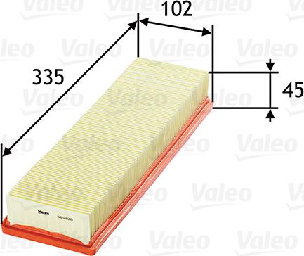 Valeo 585078 - Filtru aer parts5.com