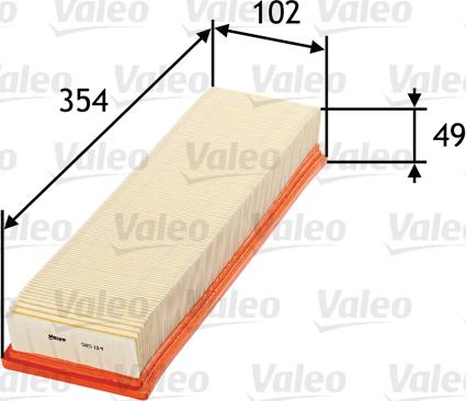 Valeo 585114 - Filtro de aire www.parts5.com