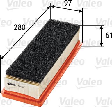 Valeo 585181 - Air Filter www.parts5.com