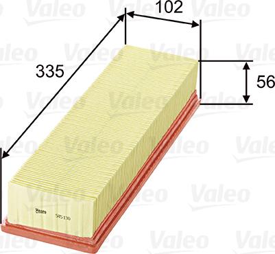 Valeo 585130 - Filtru aer www.parts5.com