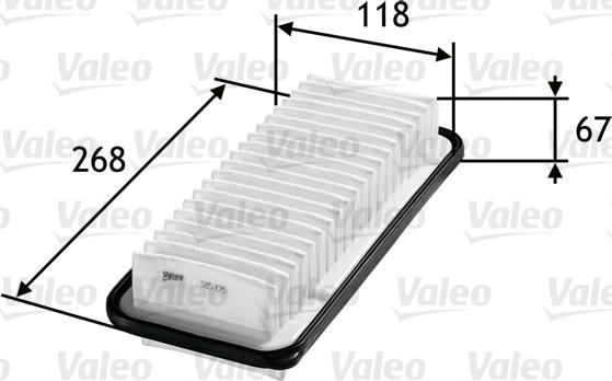 Valeo 585125 - Air Filter www.parts5.com