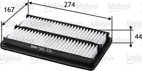 Valeo 585330 - Air Filter parts5.com