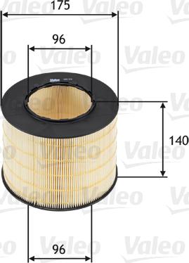 Valeo 585714 - Air Filter www.parts5.com