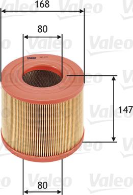 Valeo 585725 - Filtru aer www.parts5.com